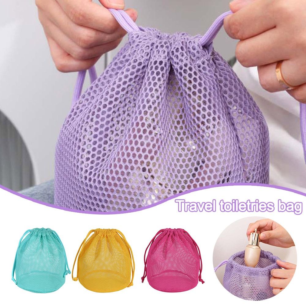 Cosmetic Bags - Fashion Dopamine Color Cosmetic Bag Drawstring