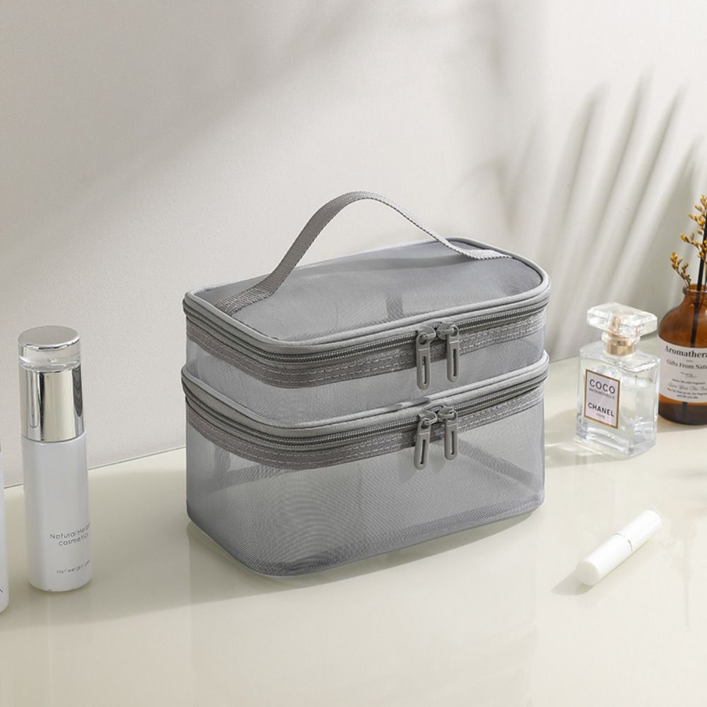 New Nylon Makeup Bag Double-la - Cosmetic Bags review and price