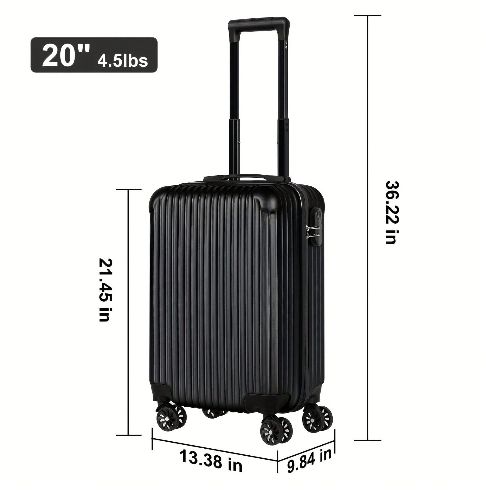 20‑Inch Hard‑Shell Carry‑On Lu - Spinner Wheel Rolling Suitcase 20 Inch review and price