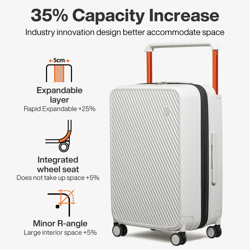 Mixi Expandable Carry On Lugga - Foldable Rolling Luggage Bag review and price