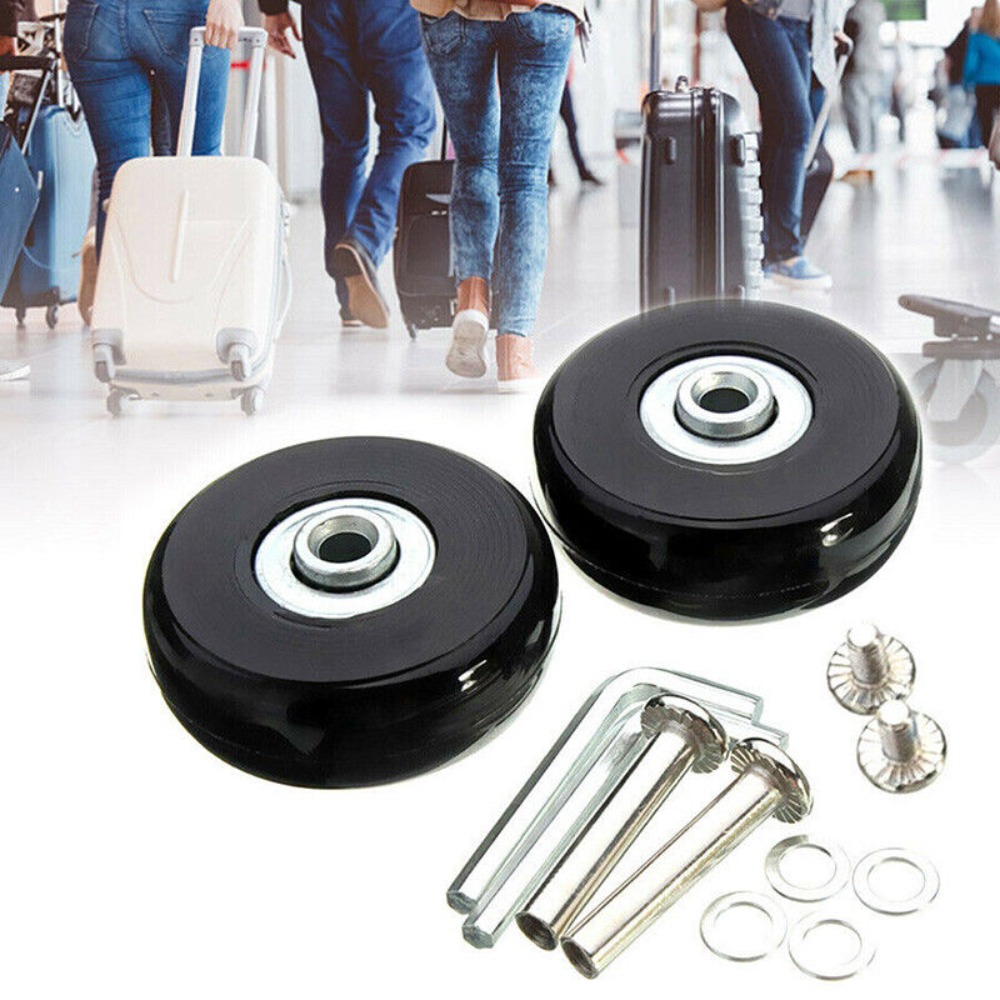 2Pcs Replace Wheels With Screw - Silent Replacement Luggage Wheels review and price