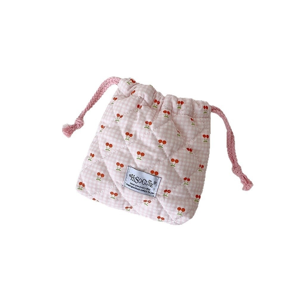 New Cherry Drawstring Pouch Mu - Cosmetic Bags review and price