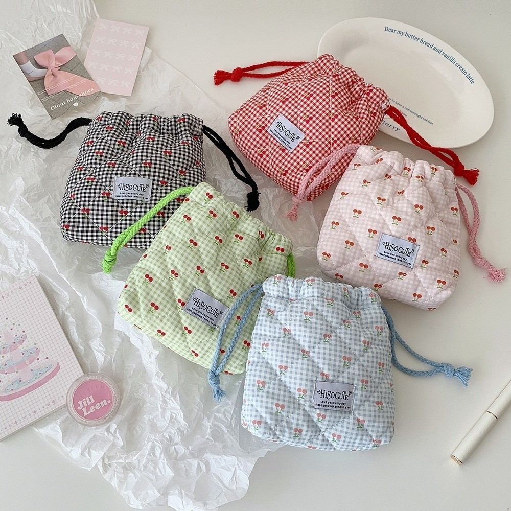 New Cherry Drawstring Pouch Mu - Cosmetic Bags review and price