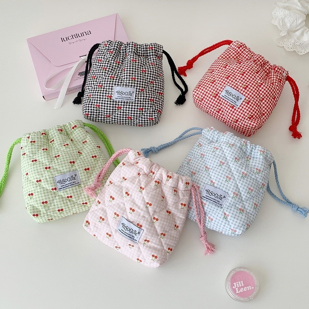 New Cherry Drawstring Pouch Mu - Cosmetic Bags review and price