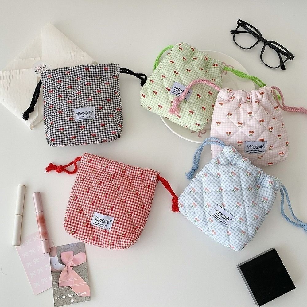 New Cherry Drawstring Pouch Mu - Cosmetic Bags review and price
