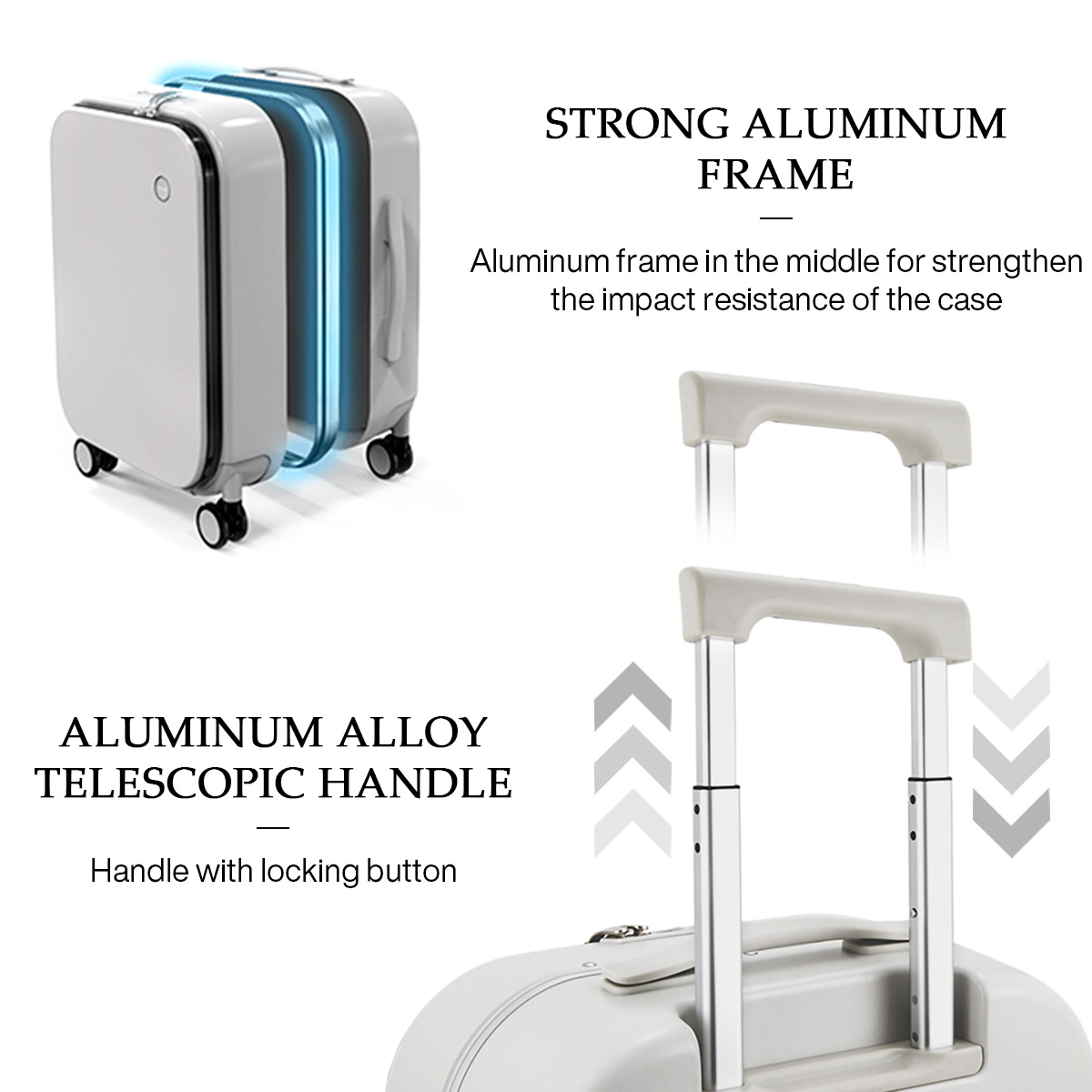 Mixi Patent Design Aluminum Fr - Foldable Rolling Luggage Bag review and price