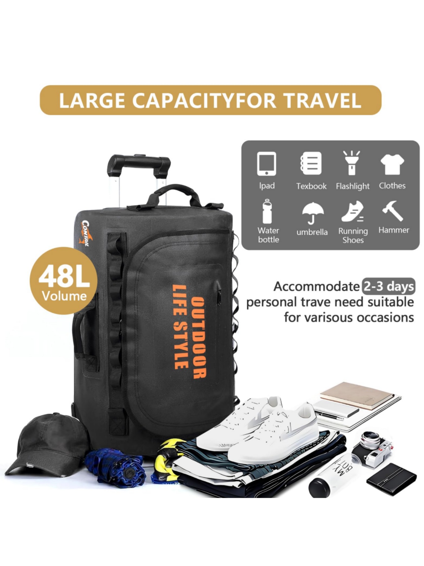 48/95 Rally Wheeled Diving Bag - Foldable Rolling Luggage Bag review and price