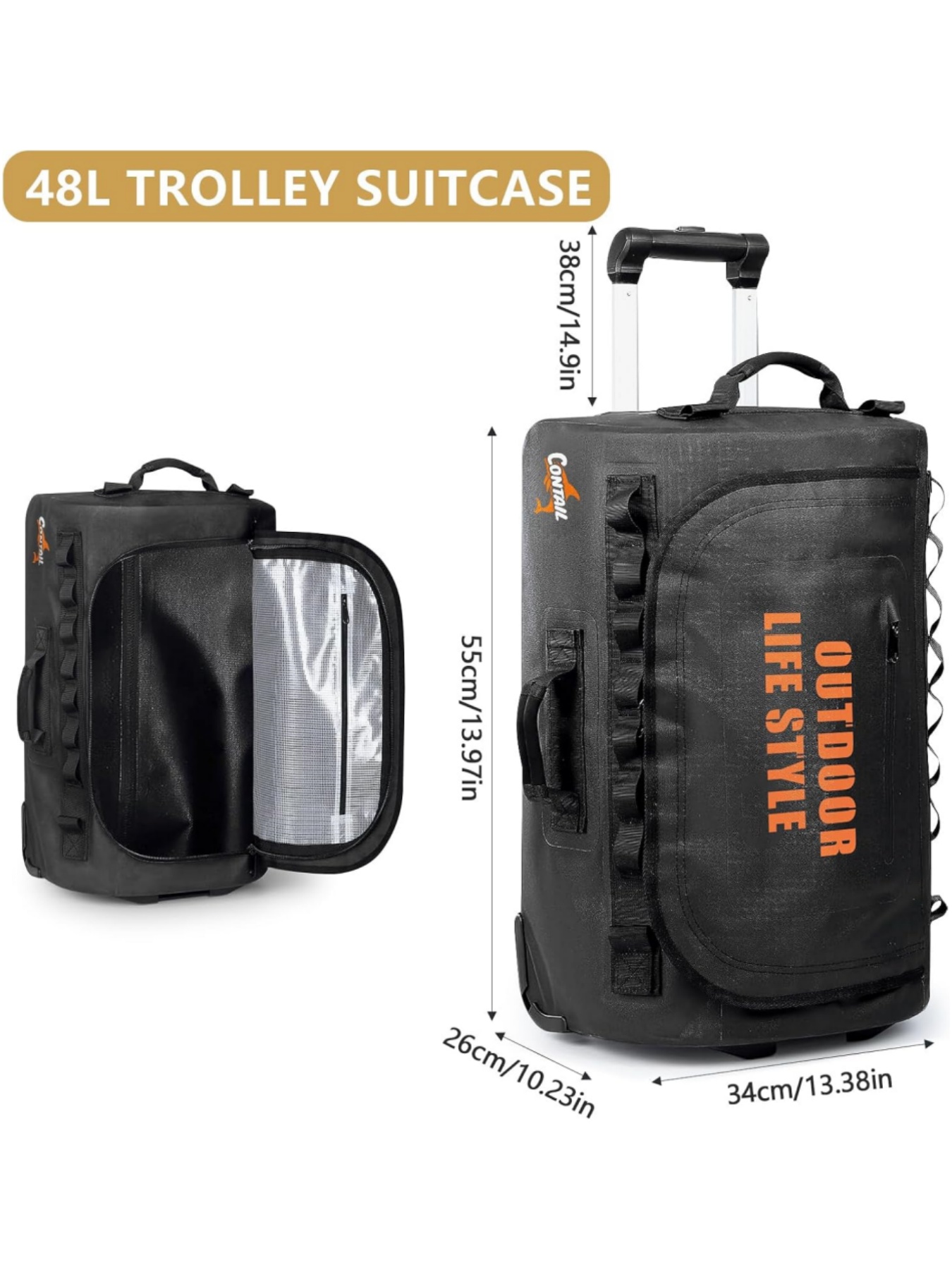 48/95 Rally Wheeled Diving Bag - Foldable Rolling Luggage Bag review and price