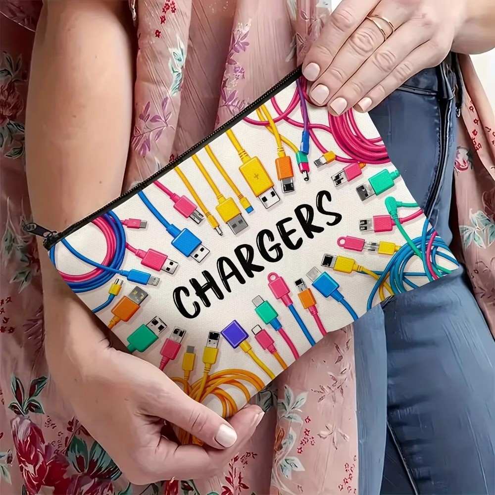 New Canvas Charger Storage Pou - Cosmetic Bags review and price